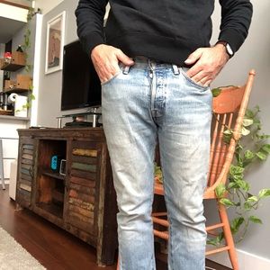 Levi’s ice blue denim jeans 501s